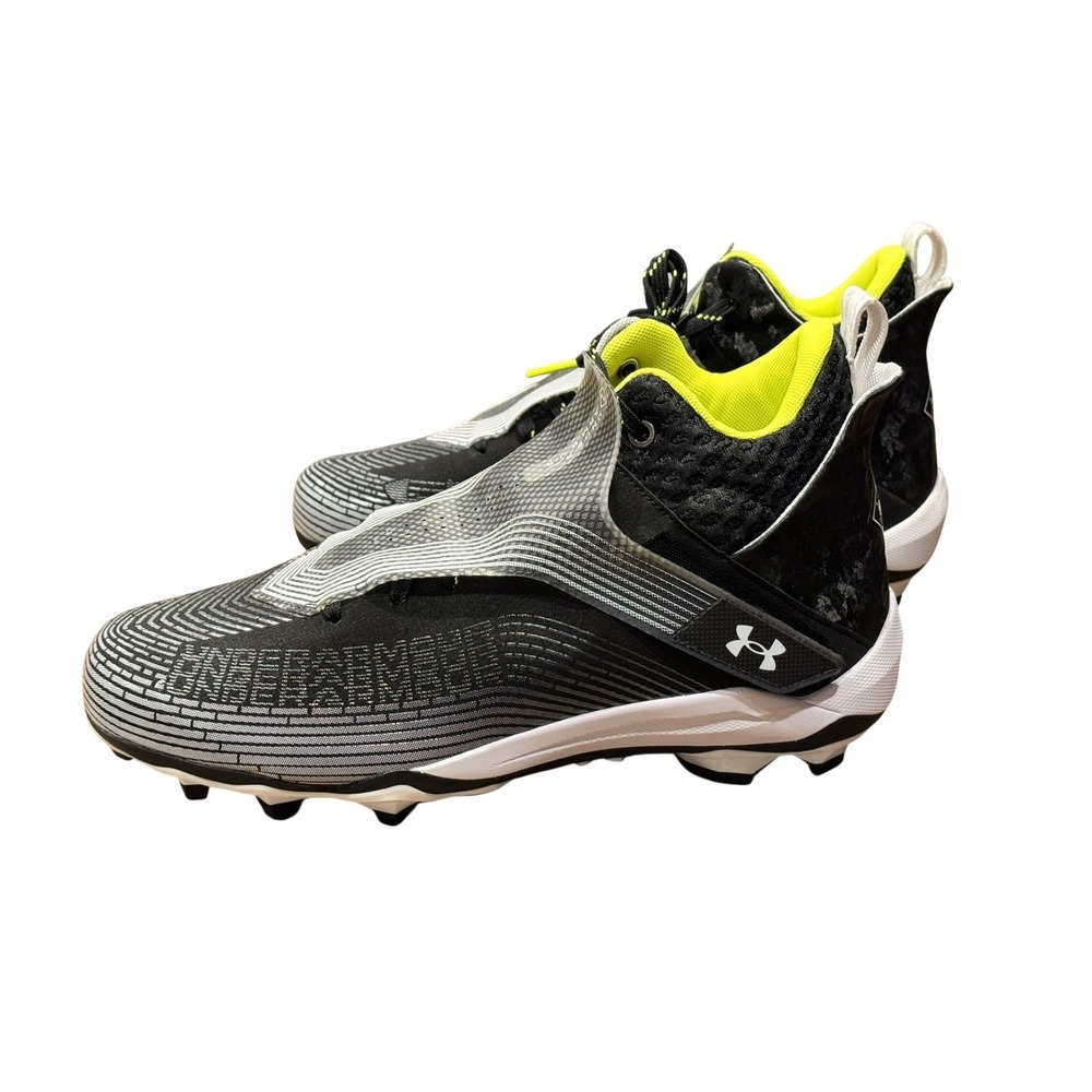 Under Armour Men's Highlight Hammer MC Football Cleats Black Neon  Mens 11.5